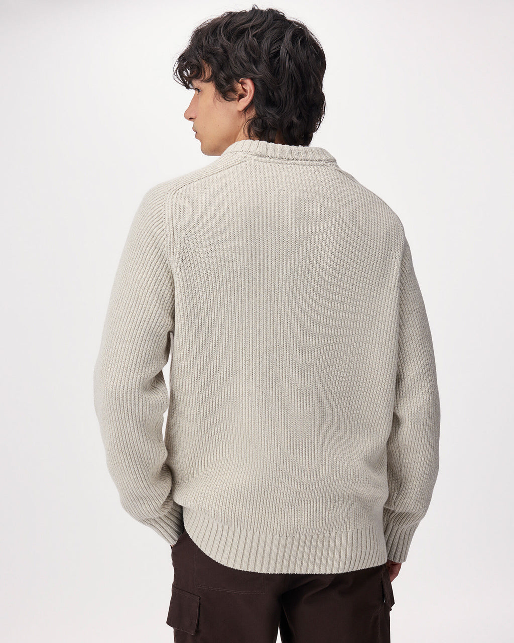 Robson Shaker Crew Sweater / VANILLA CREAM MIX