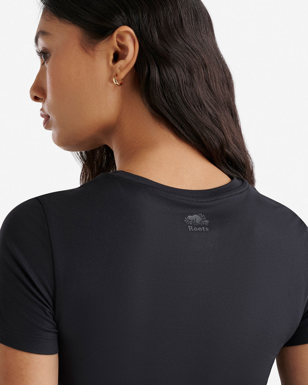 Renew Knit Short Sleeve T-Shirt / BLACK