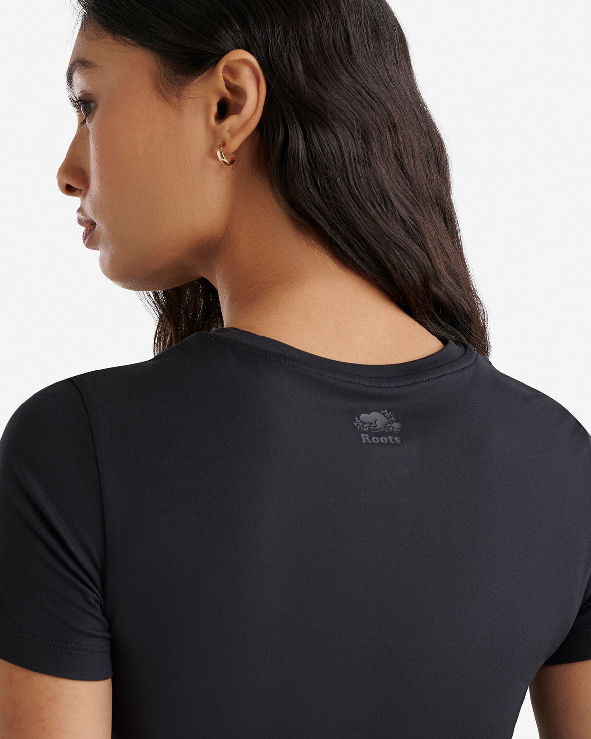 Renew Knit Short Sleeve T-Shirt / BLACK