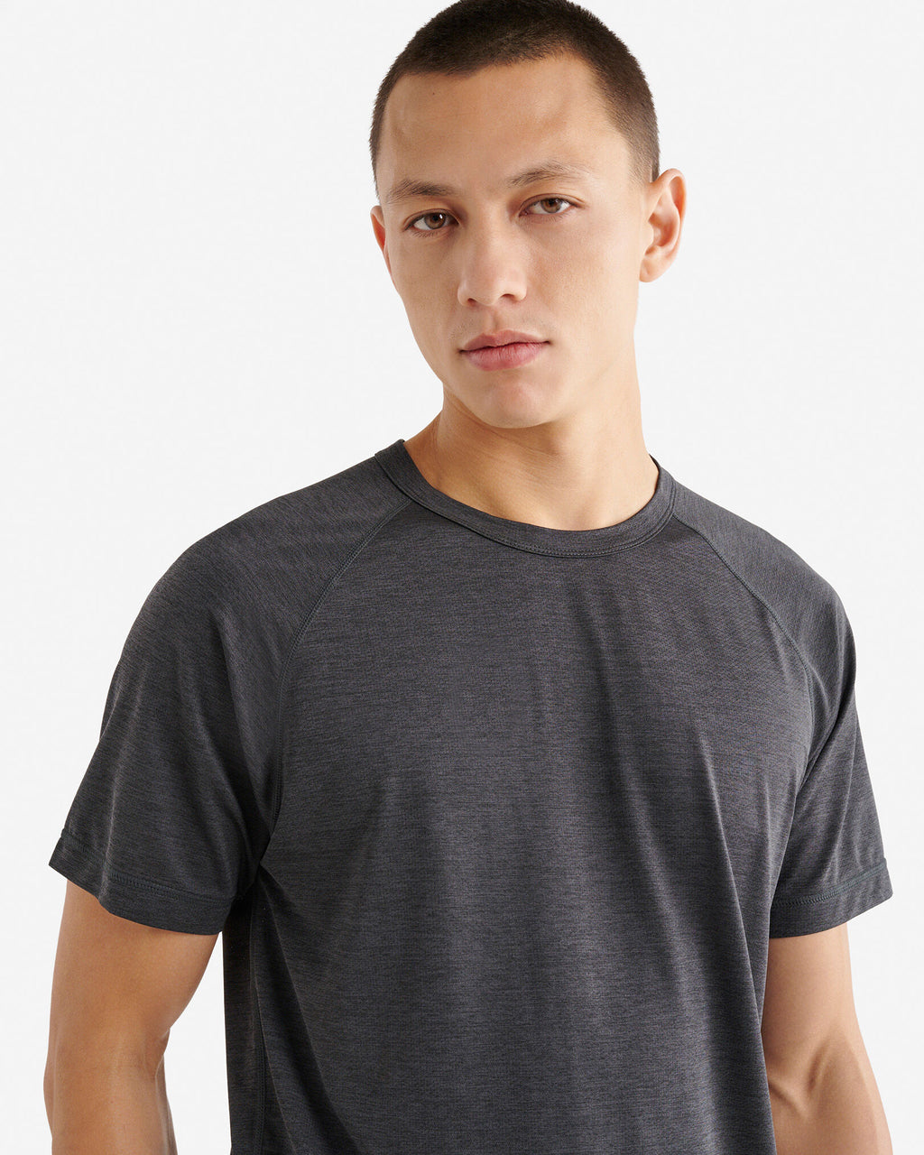 Renew Mesh Short Sleeve Top / BLACK PEPPER