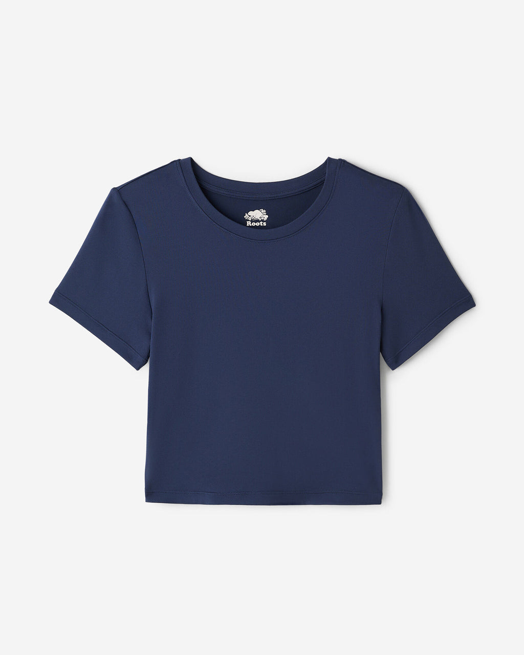 Renew Knit Crop T-Shirt / NIGHTFALL BLUE