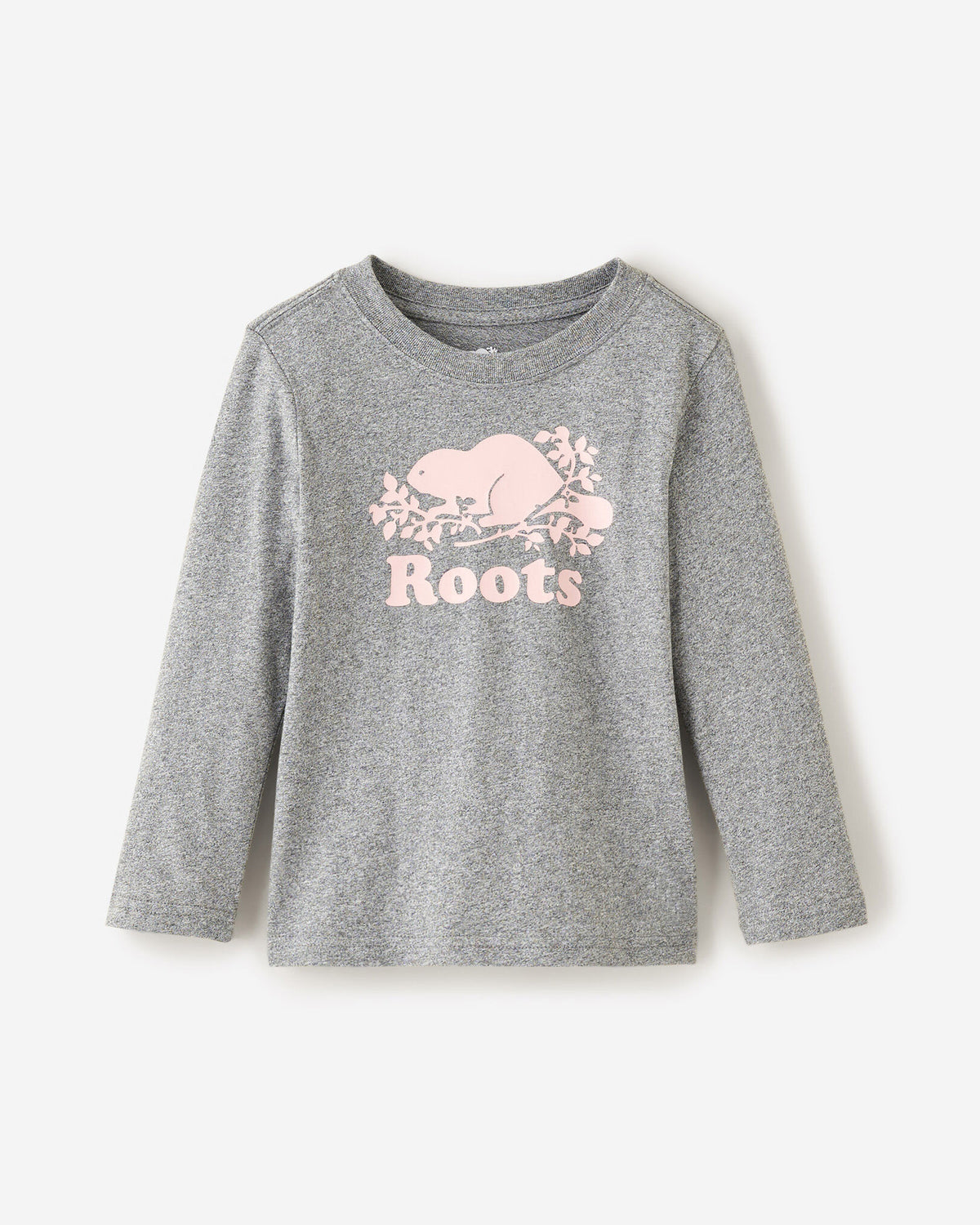 Toddler Organic Original Cooper Beaver Long Sleeve T-Shirt / SALT & PEPPER