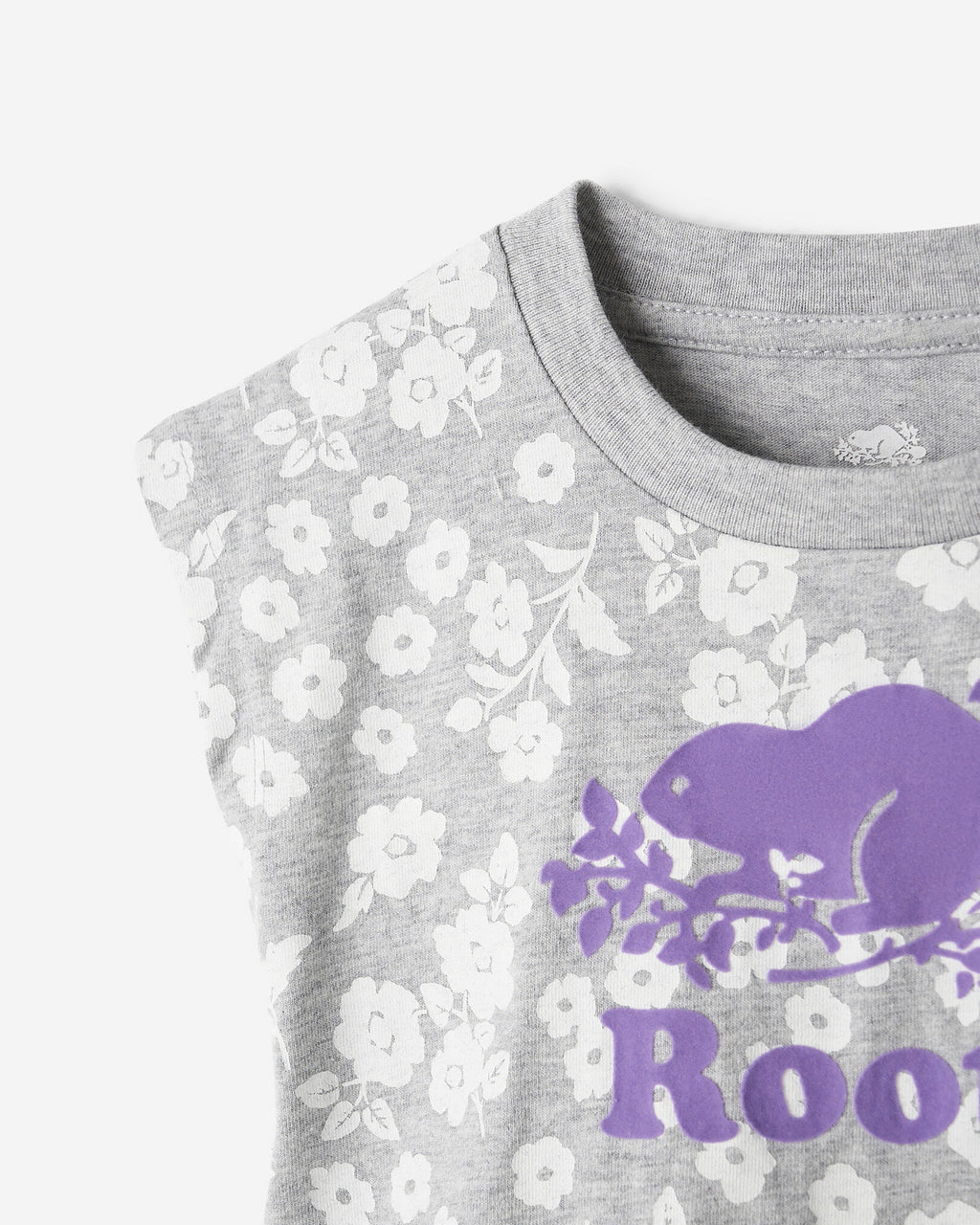 Baby Floral Dress / HEATHER GREY