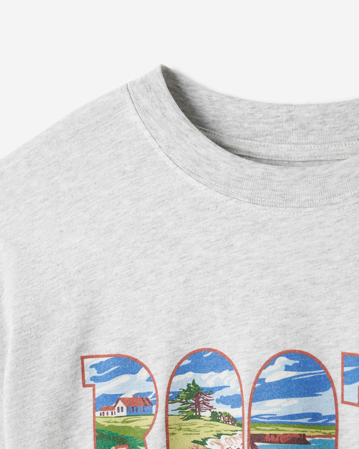 Greetings From The East T-Shirt / ATHLETIC GREY MIX