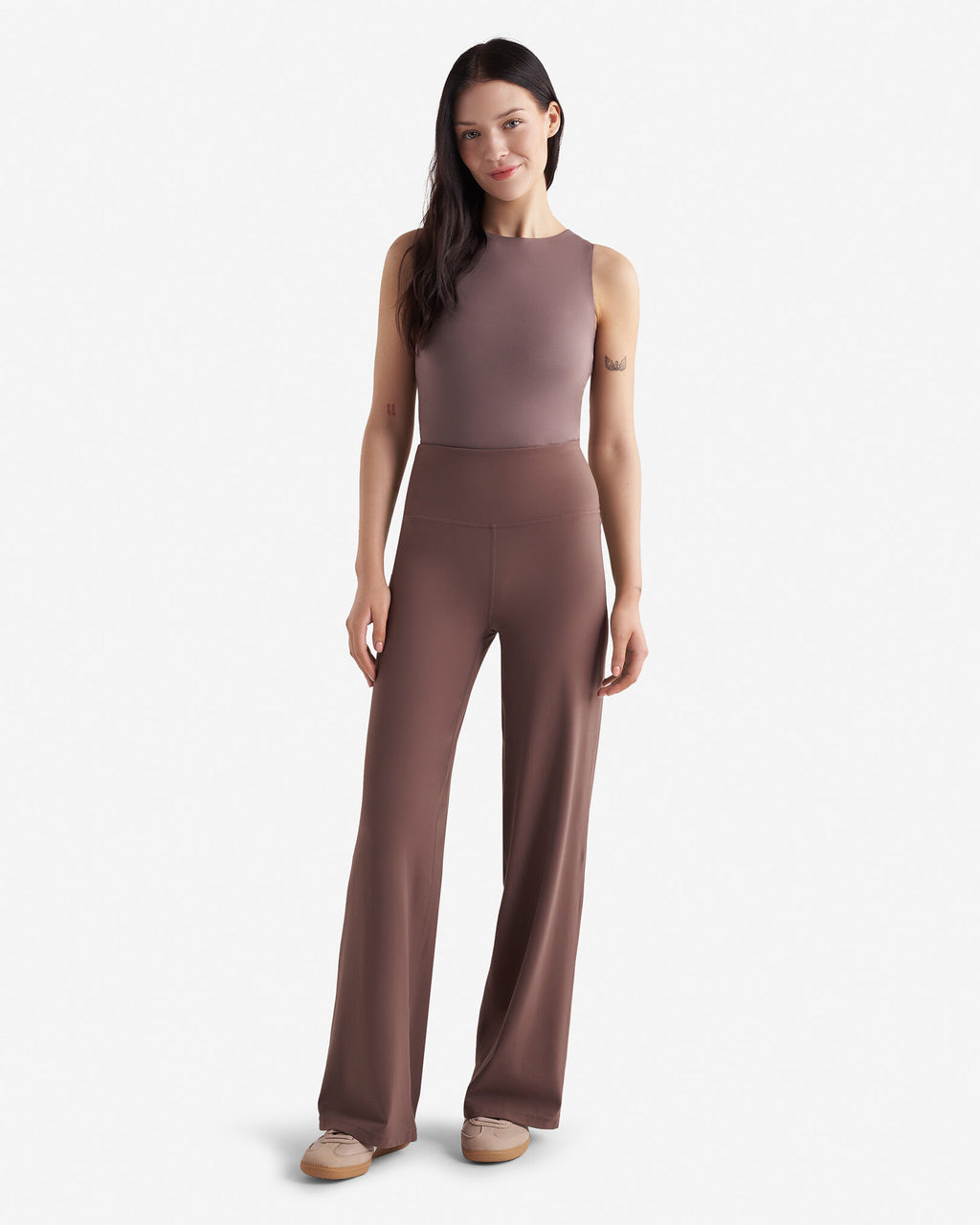 Renew Tank Bodysuit / CINDER BROWN