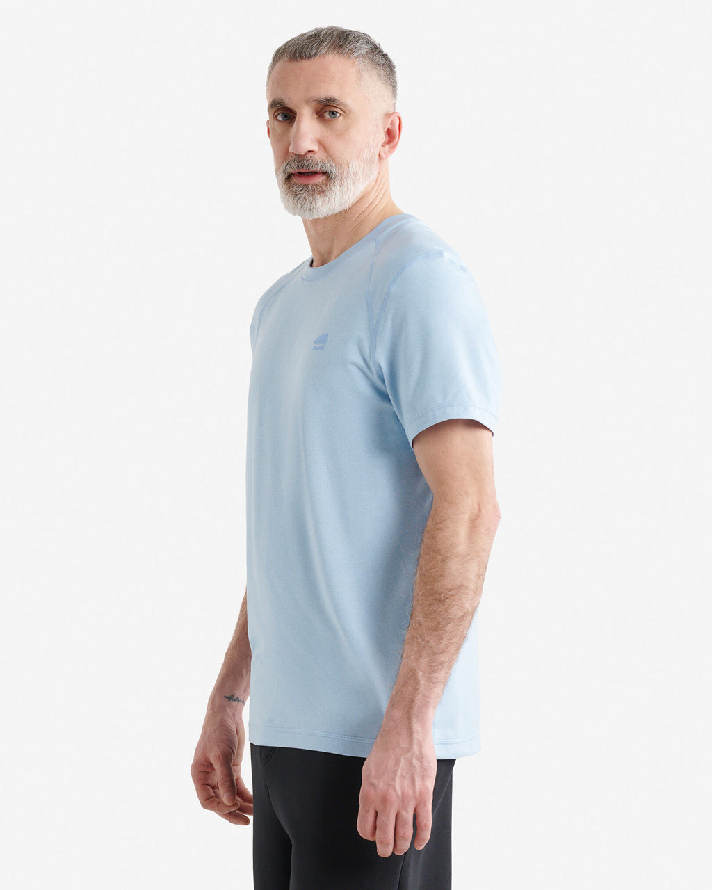 Renew Knit Short Sleeve Top / LIGHT SKY BLUE PPR