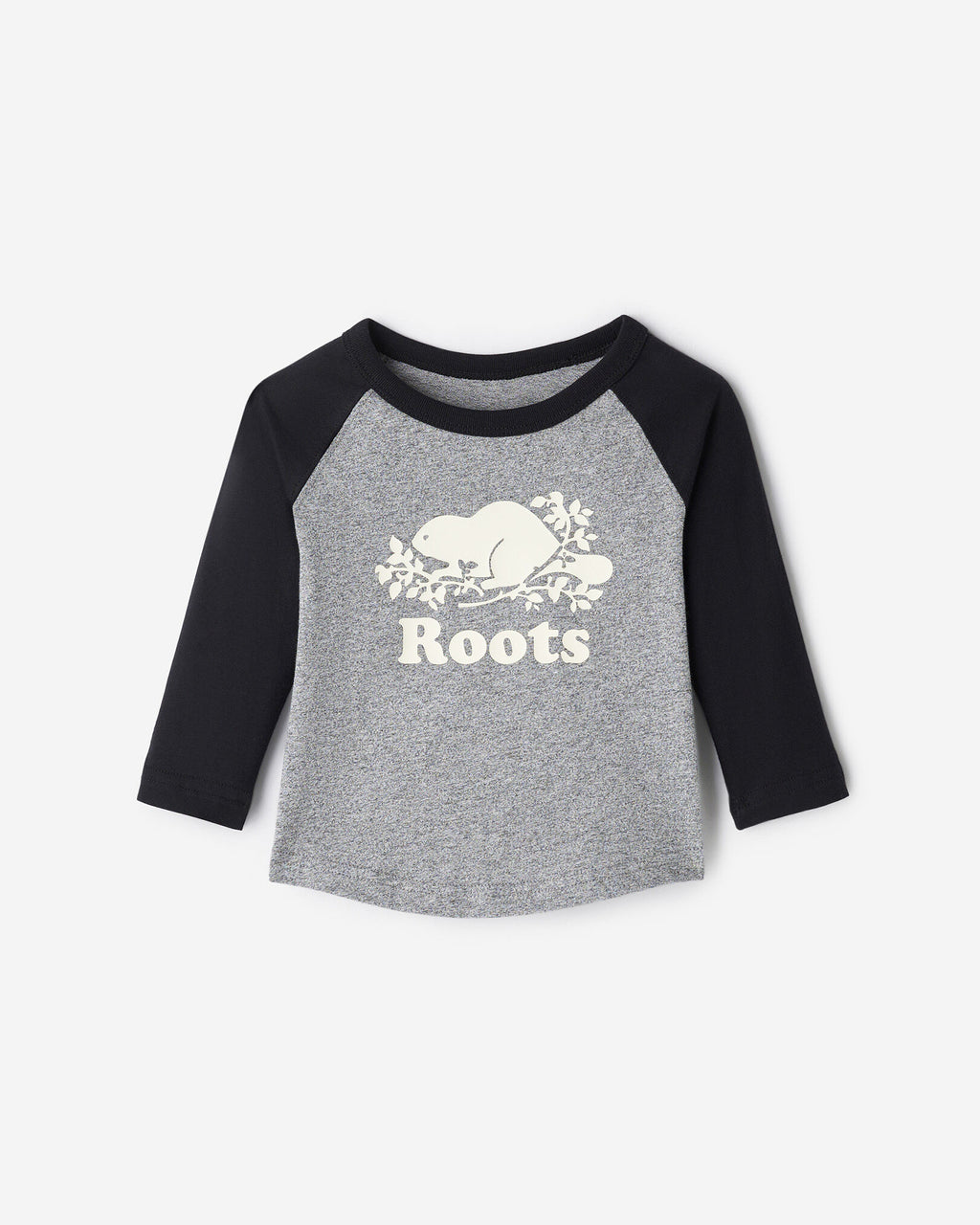 Baby Organic Cooper Baseball T-Shirt / BLACK