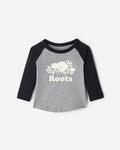 Baby Organic Cooper Baseball T-Shirt / BLACK