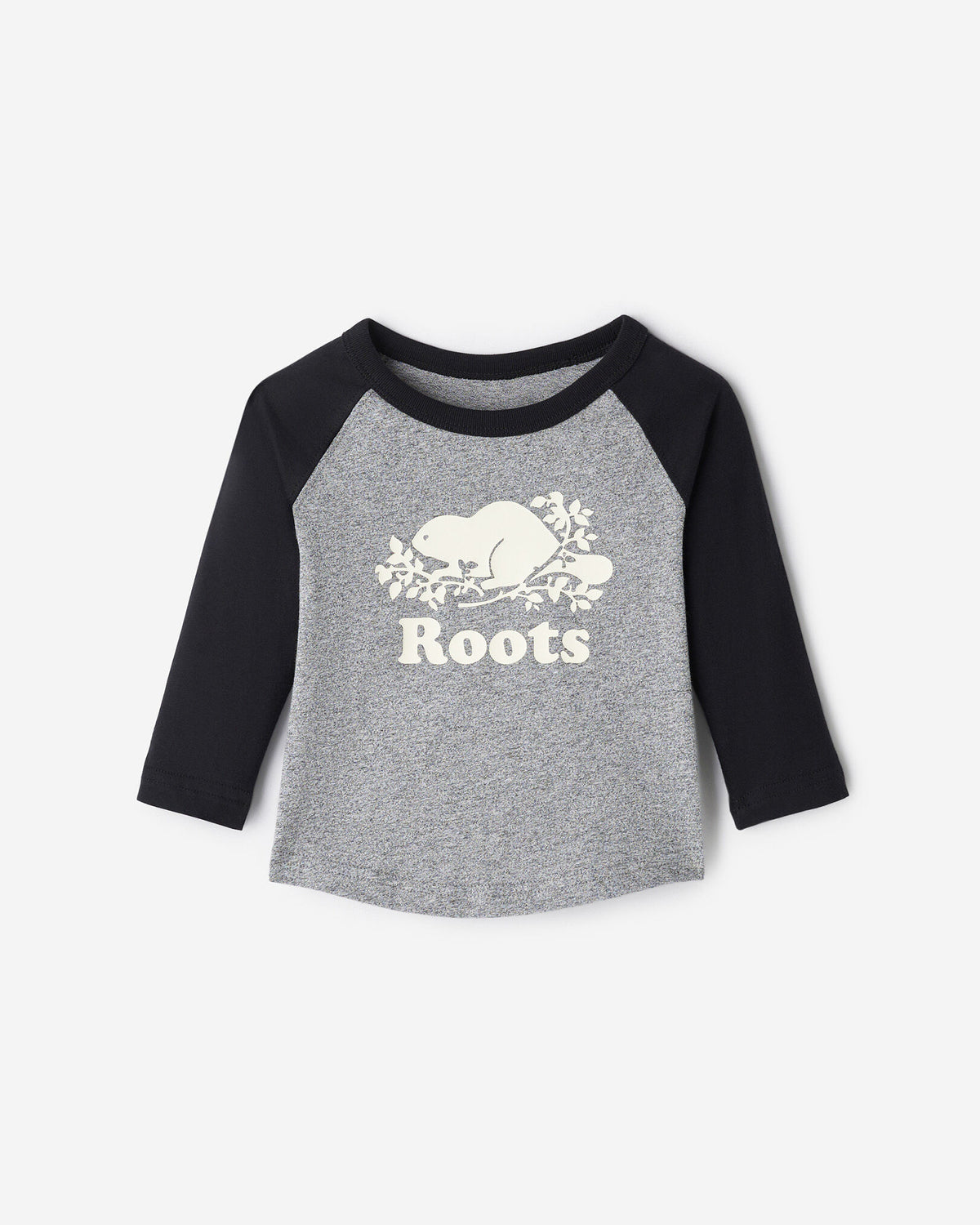 Baby Organic Cooper Baseball T-Shirt / BLACK