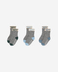 Baby & Toddler Cabin Ankle Sock 3 Pack / VARSITY GREEN MIX