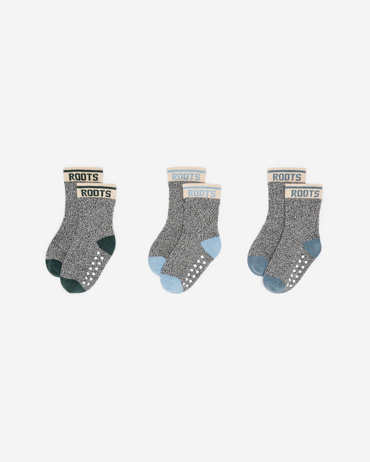 Baby & Toddler Cabin Ankle Sock 3 Pack / VARSITY GREEN MIX