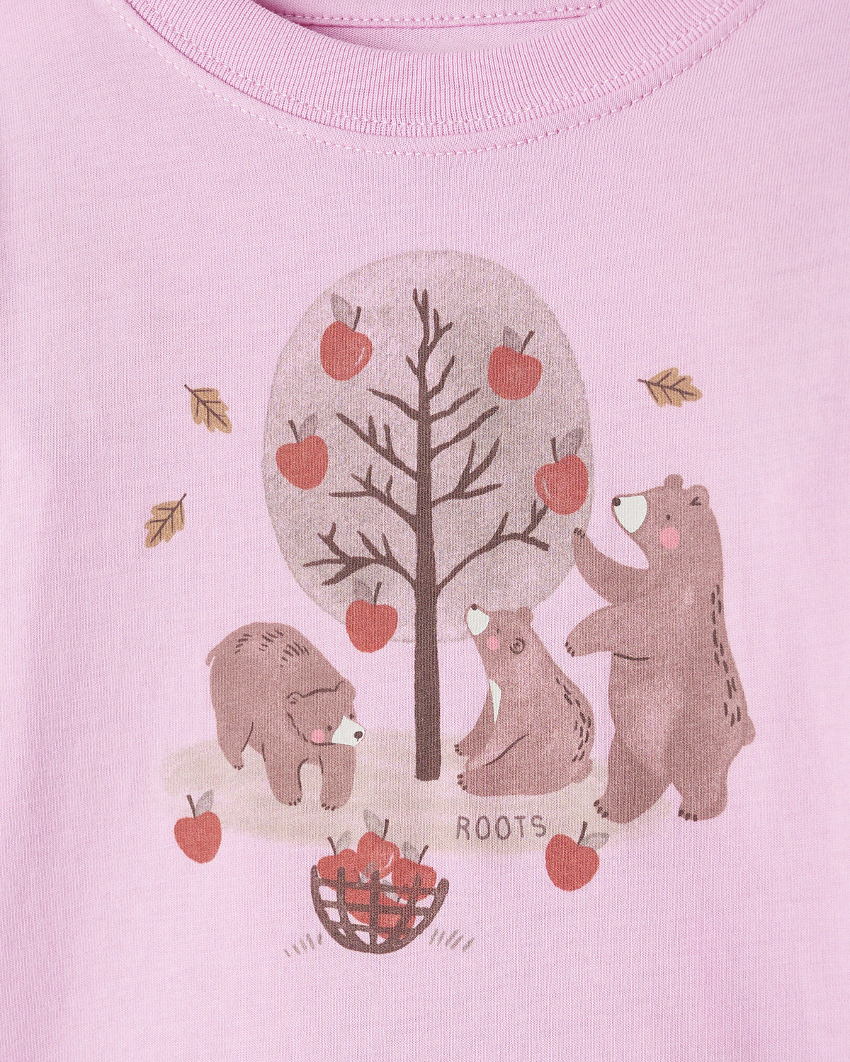Baby Cozy Bear Long Sleeve T-Shirt / PINK LAVENDER