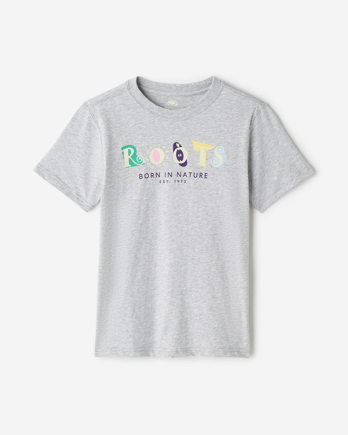 Kids Retro Classic T-Shirt / HEATHER GREY