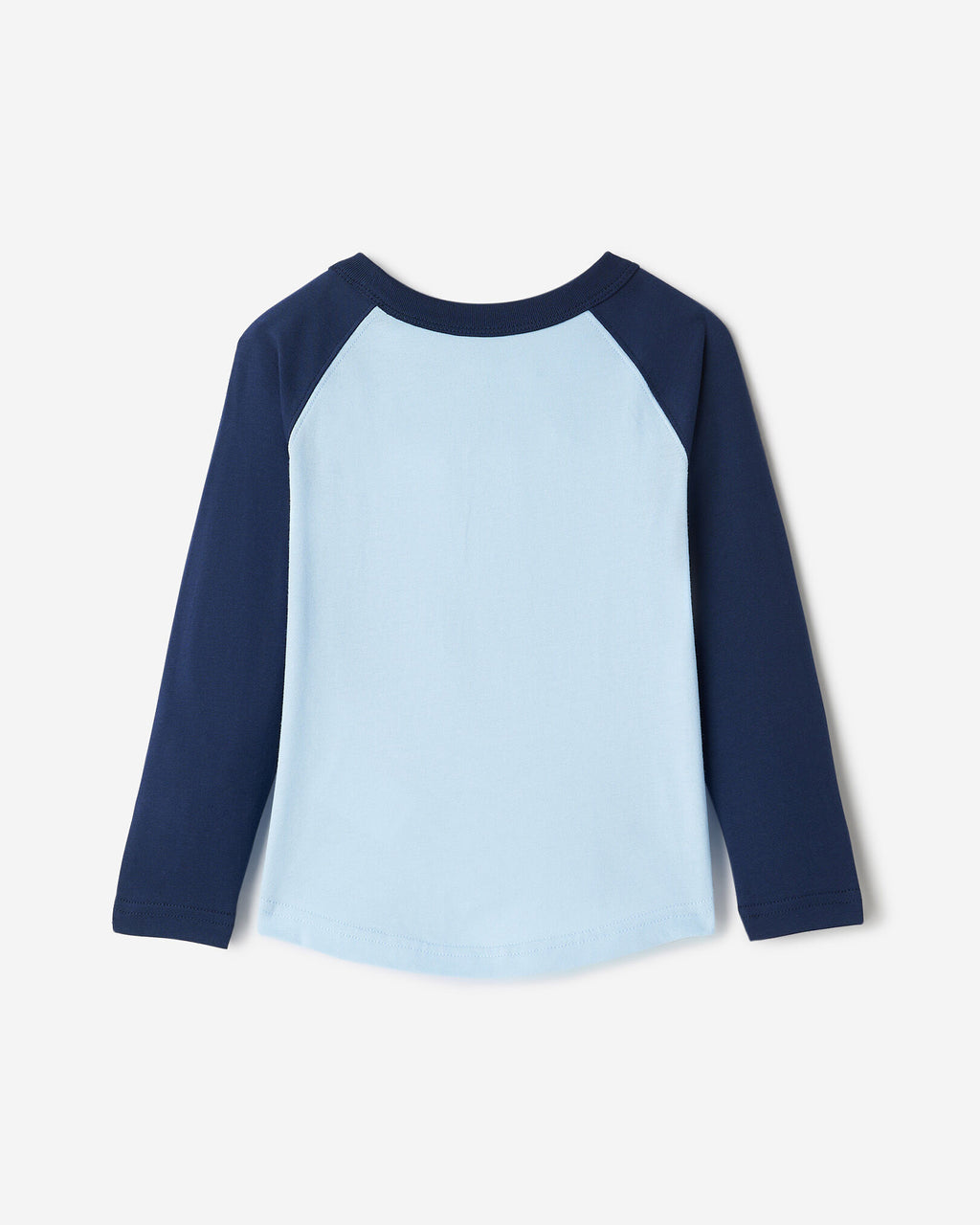 Toddler Cooper Baseball Long Sleeve T-Shirt / TRUE NAVY