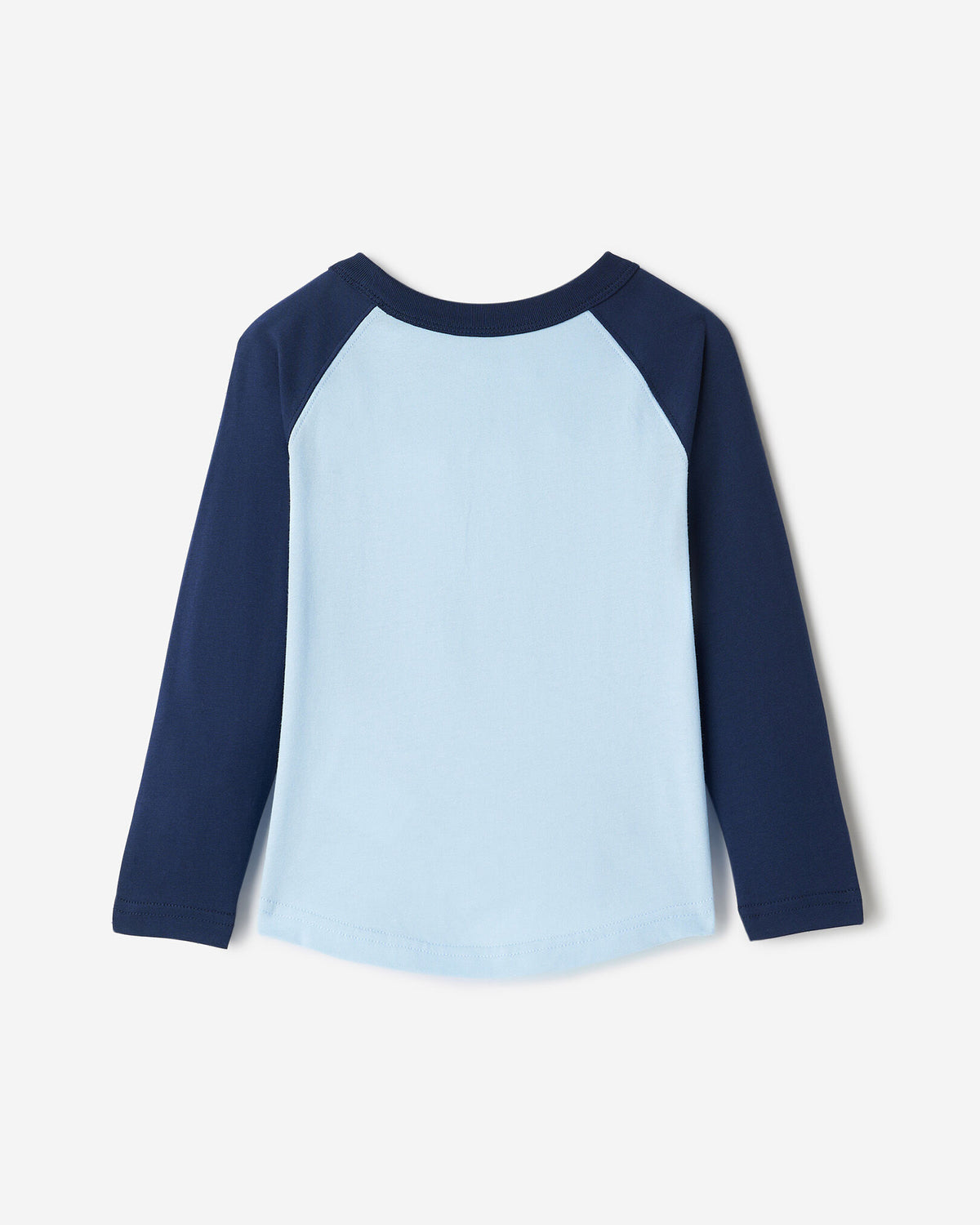 Toddler Cooper Baseball Long Sleeve T-Shirt / TRUE NAVY