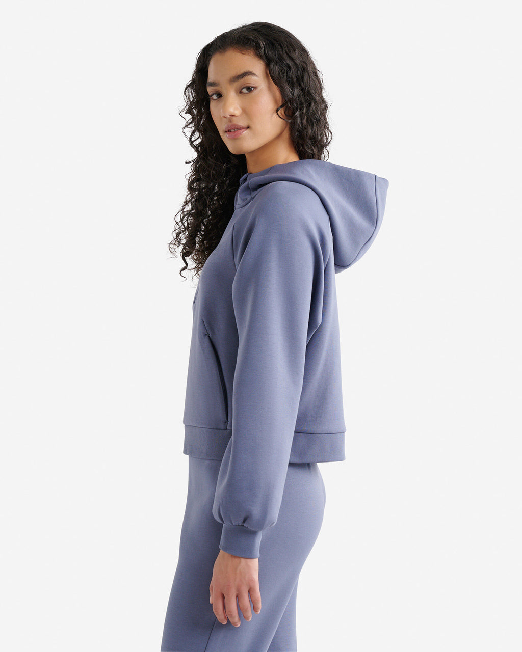 Roam Quarter Zip Hoodie / TIDAL BLUE