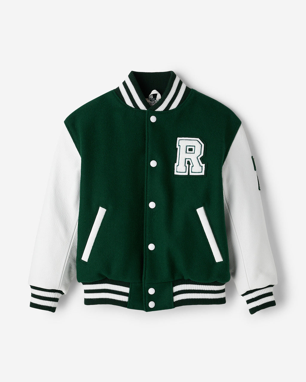 Kids Vintage Varsity Jacket 2.0 / PARK GREEN