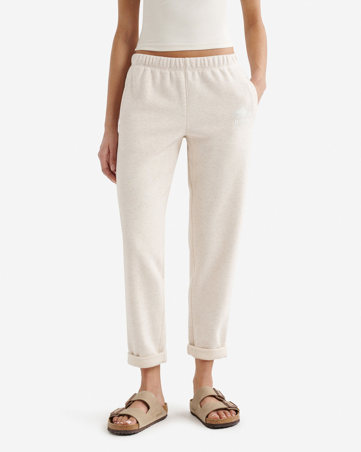 Organic Original Terry Ankle Sweatpant / OATMEAL MIX