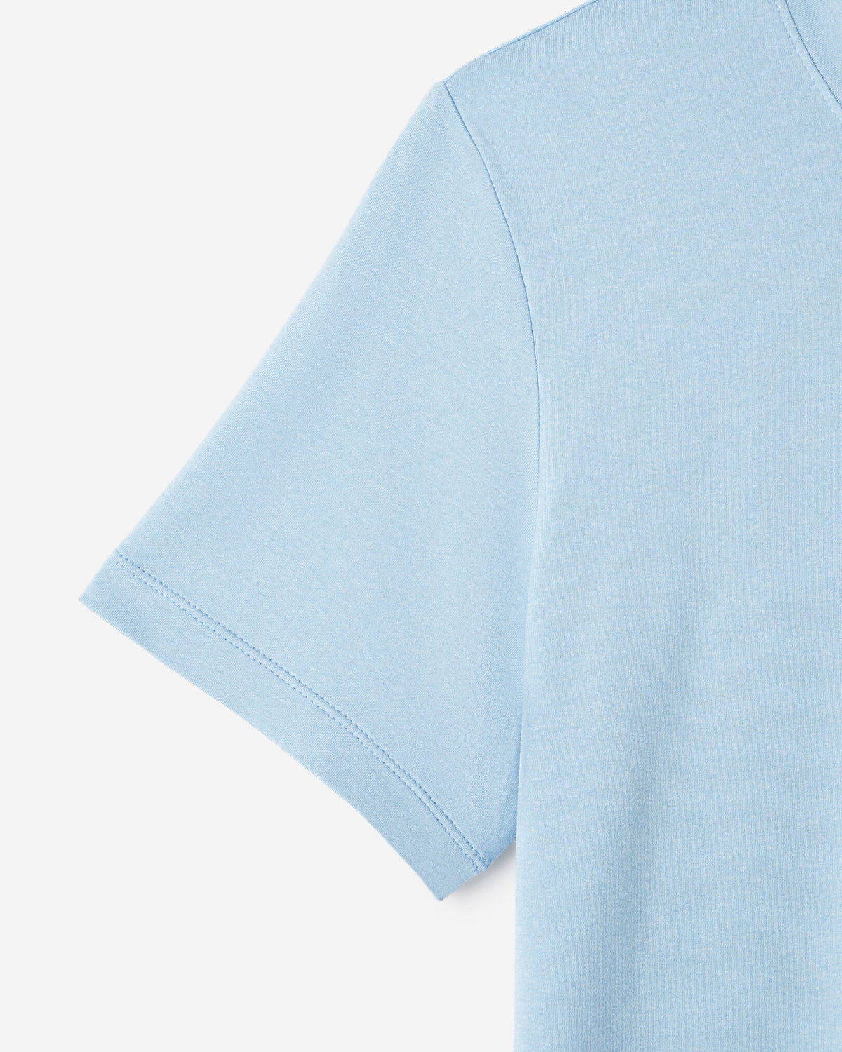 Renew Knit Classic Short Sleeve Top / LIGHT SKY BLUE MIX