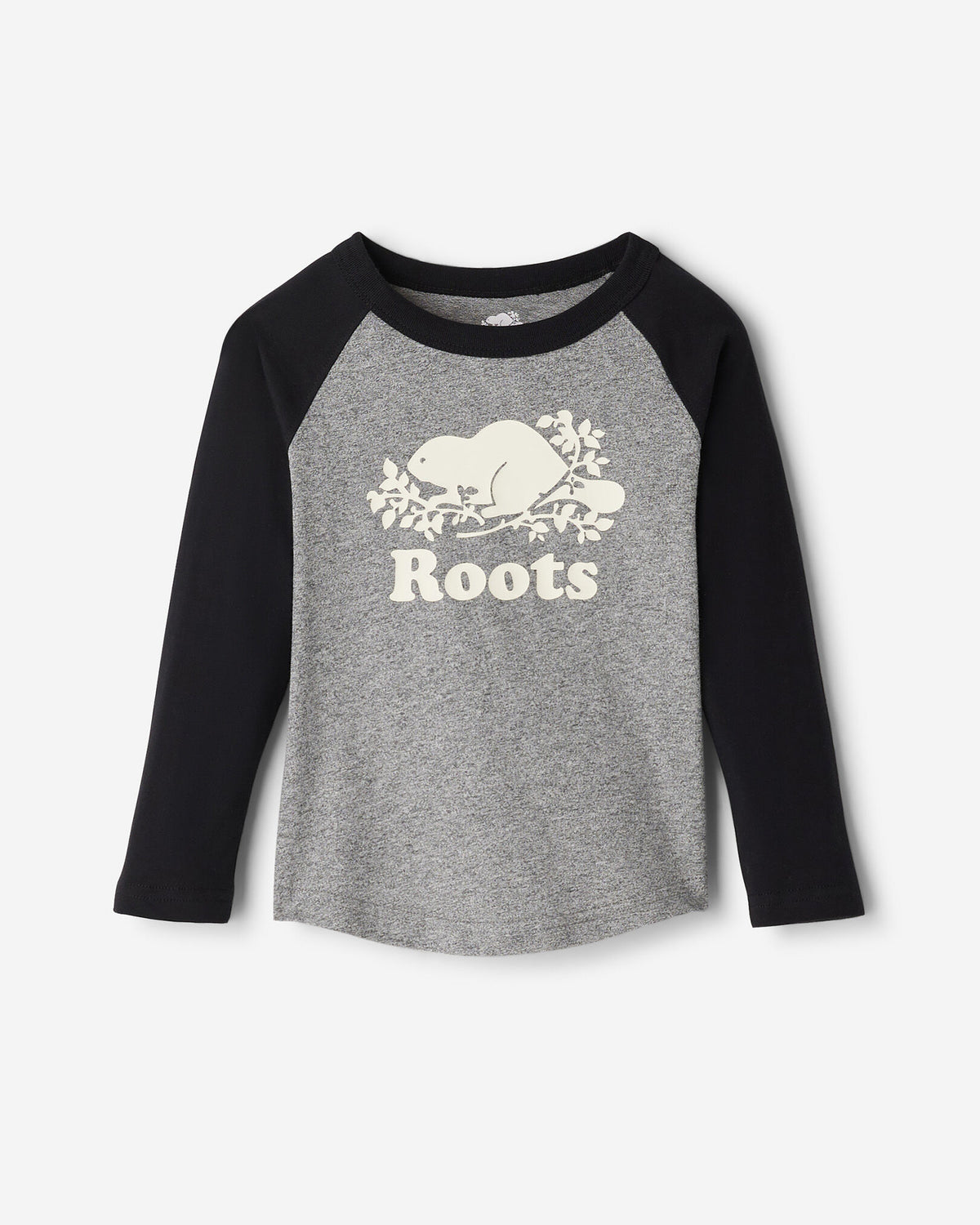 Toddler Organic Cooper Baseball T-Shirt / BLACK
