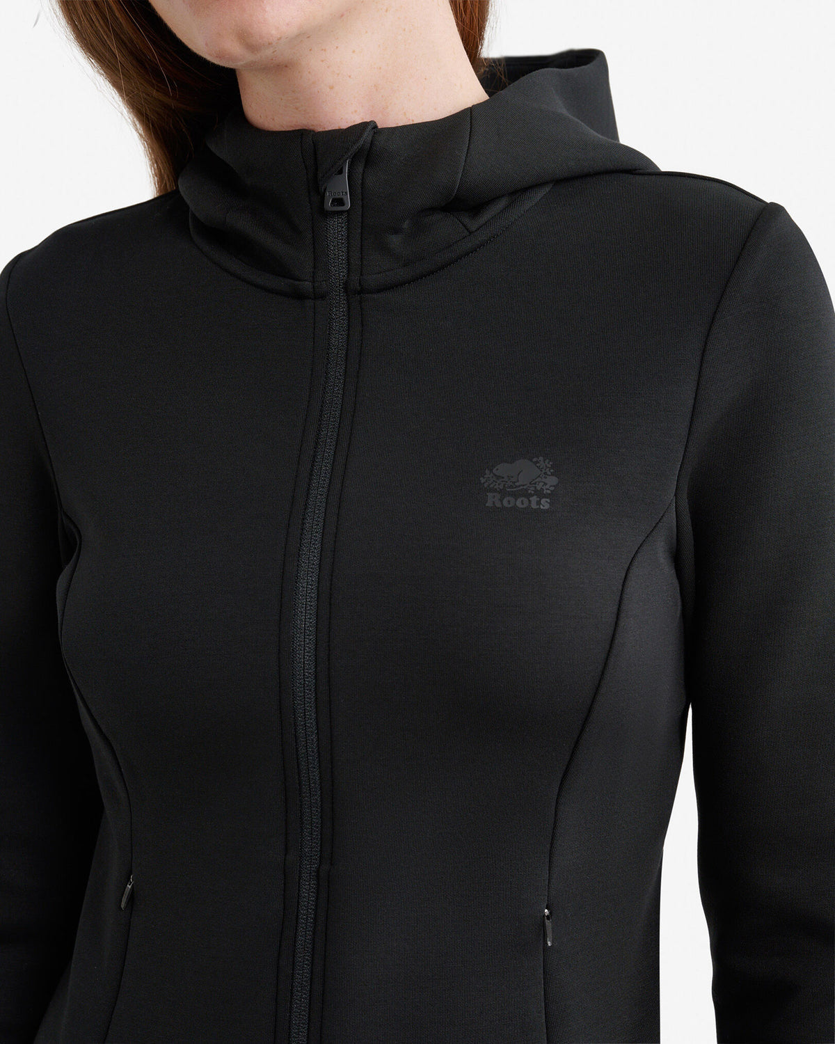 Roam Hooded Full Zip / BLACK