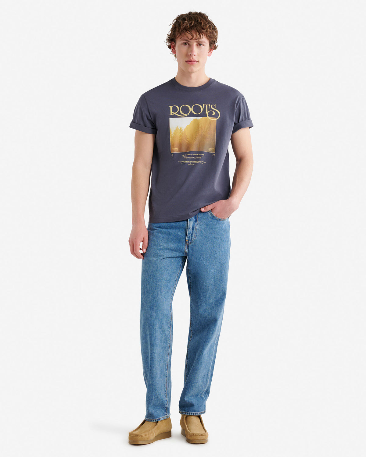 Mens Wilderness Snapshot T-Shirt / GRAPHITE GREY