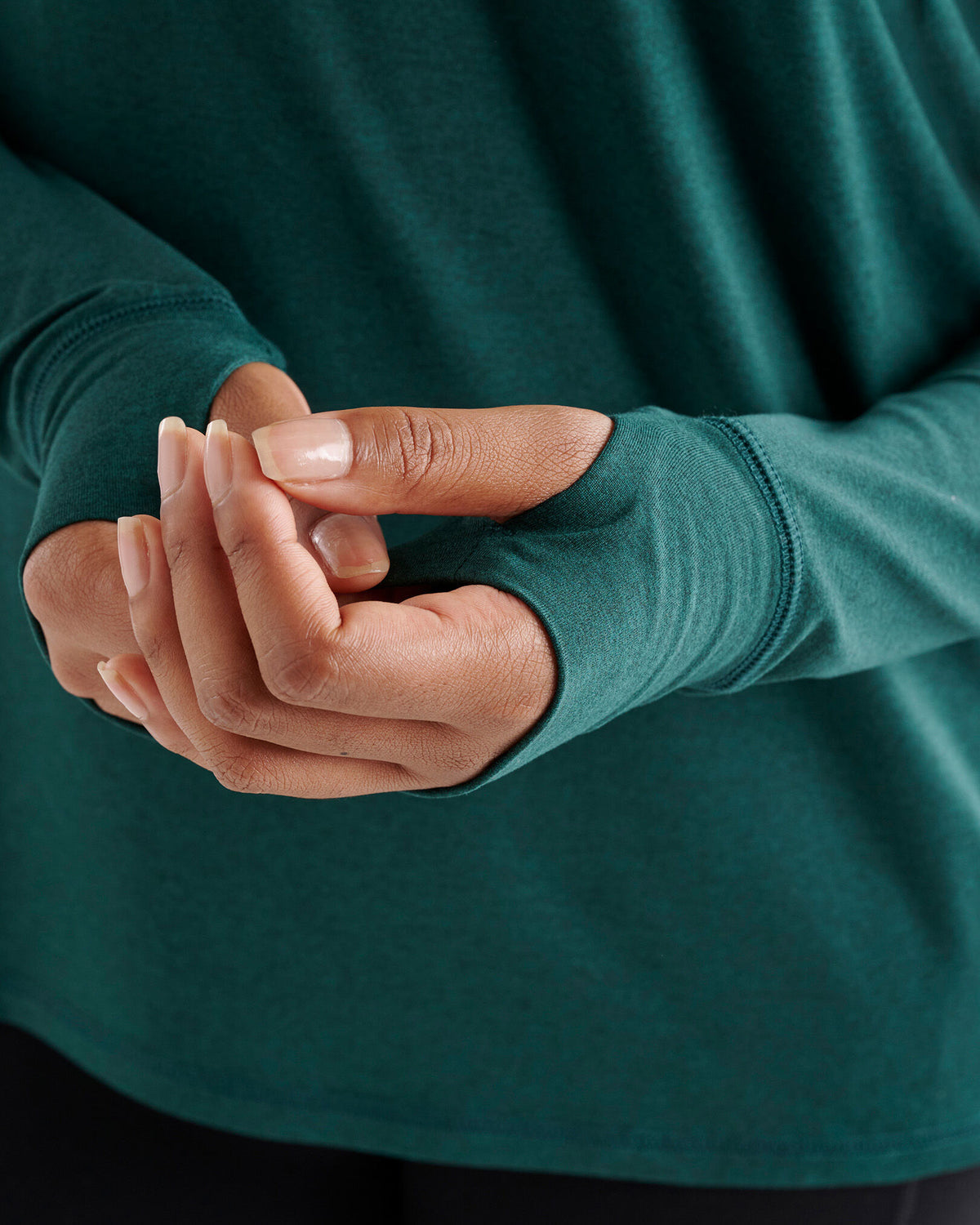 Renew Knit Long Sleeve Top 2.0 / VARSITY GREEN MIX