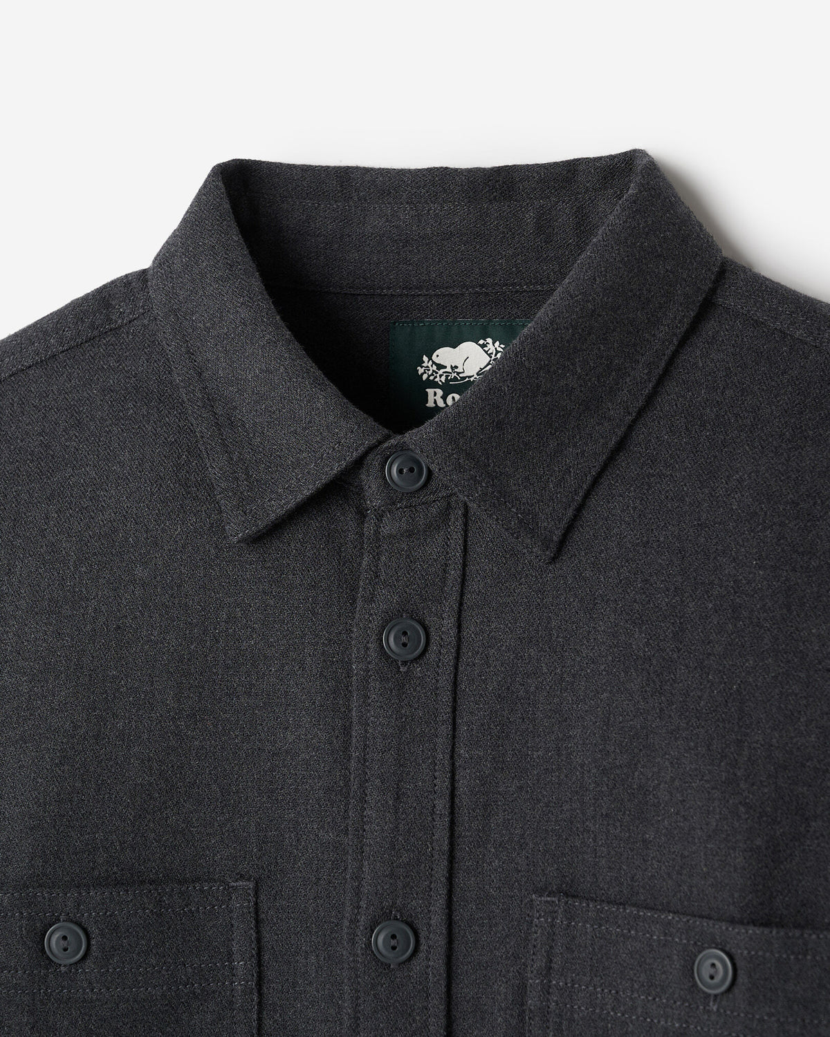 Bellwoods Herringbone Shirt / CHARCOAL PEPPER