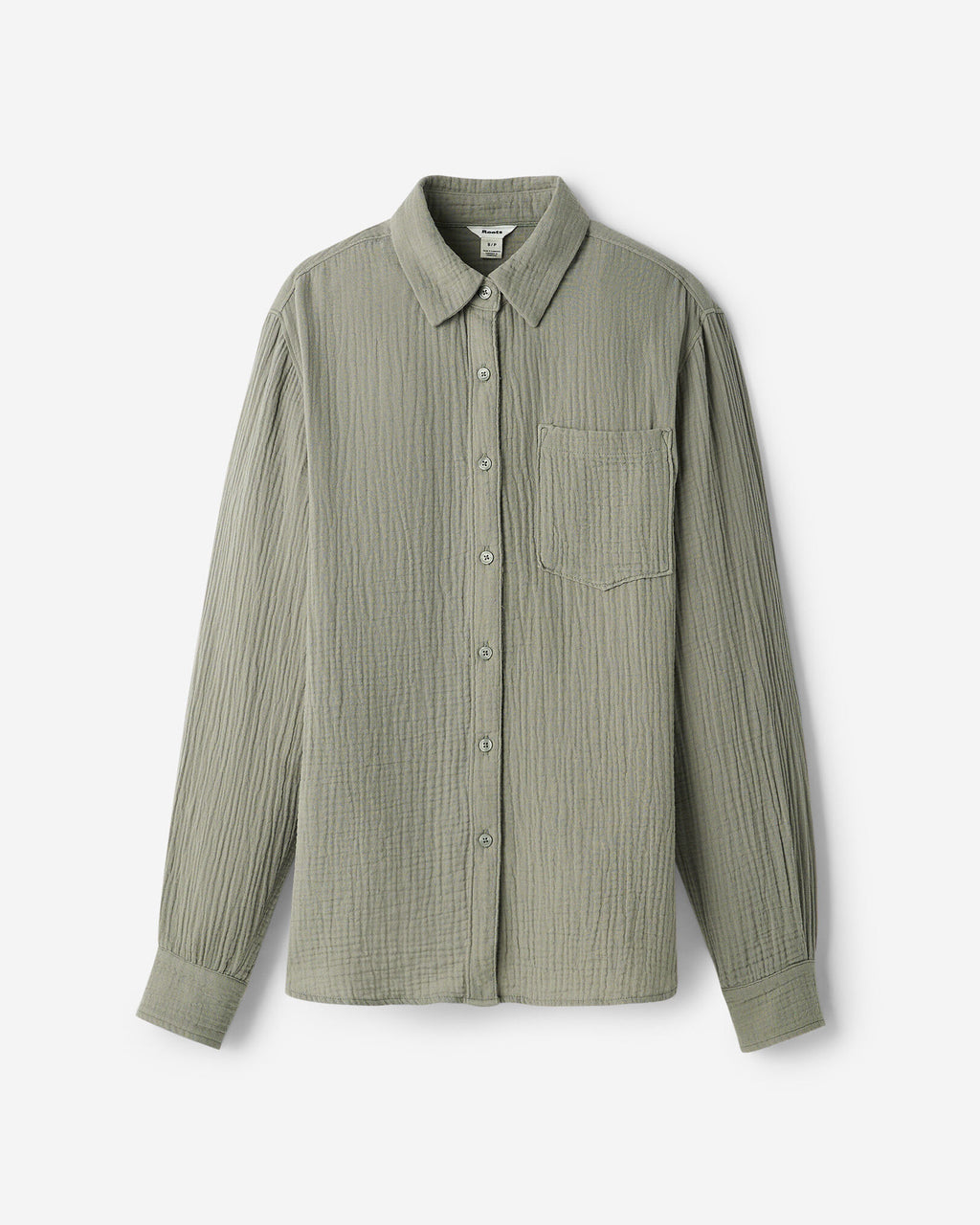 Isla Cotton Gauze Shirt / SHADOW GREEN