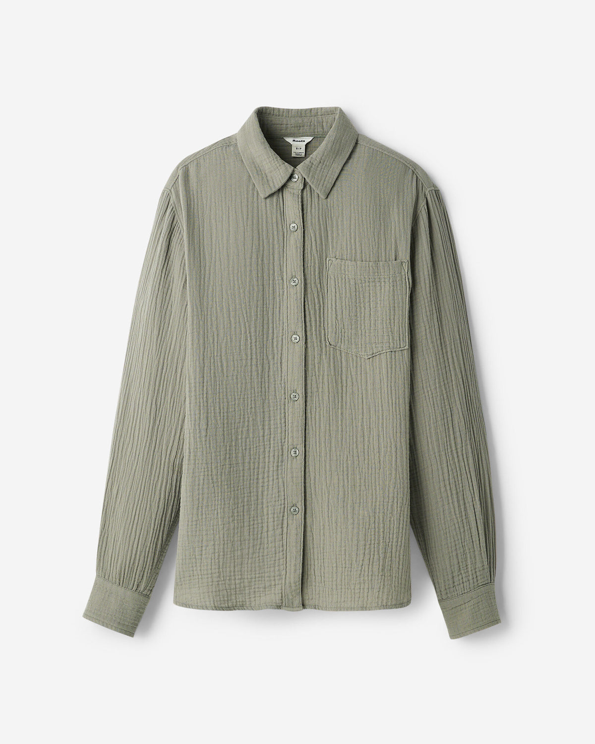 Isla Cotton Gauze Shirt / SHADOW GREEN