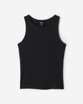 Roam Rib Fitted Tank Top / BLACK