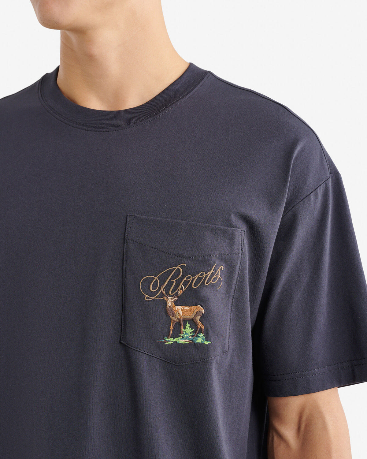 Mens Pocket Trail Relaxed T- Shirt / MIDNIGHT GREY