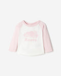 Baby Cooper Baseball Long Sleeve T-Shirt / BABY PINK