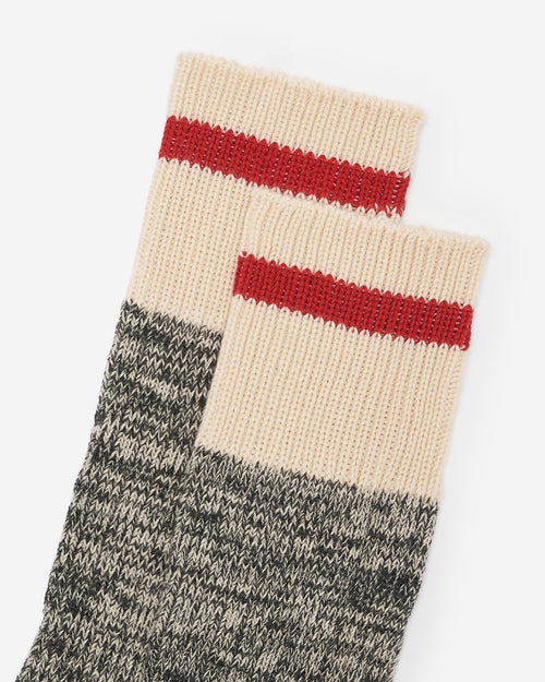 Adult Classic Cotton Cabin Sock / SALT & PEPPER
