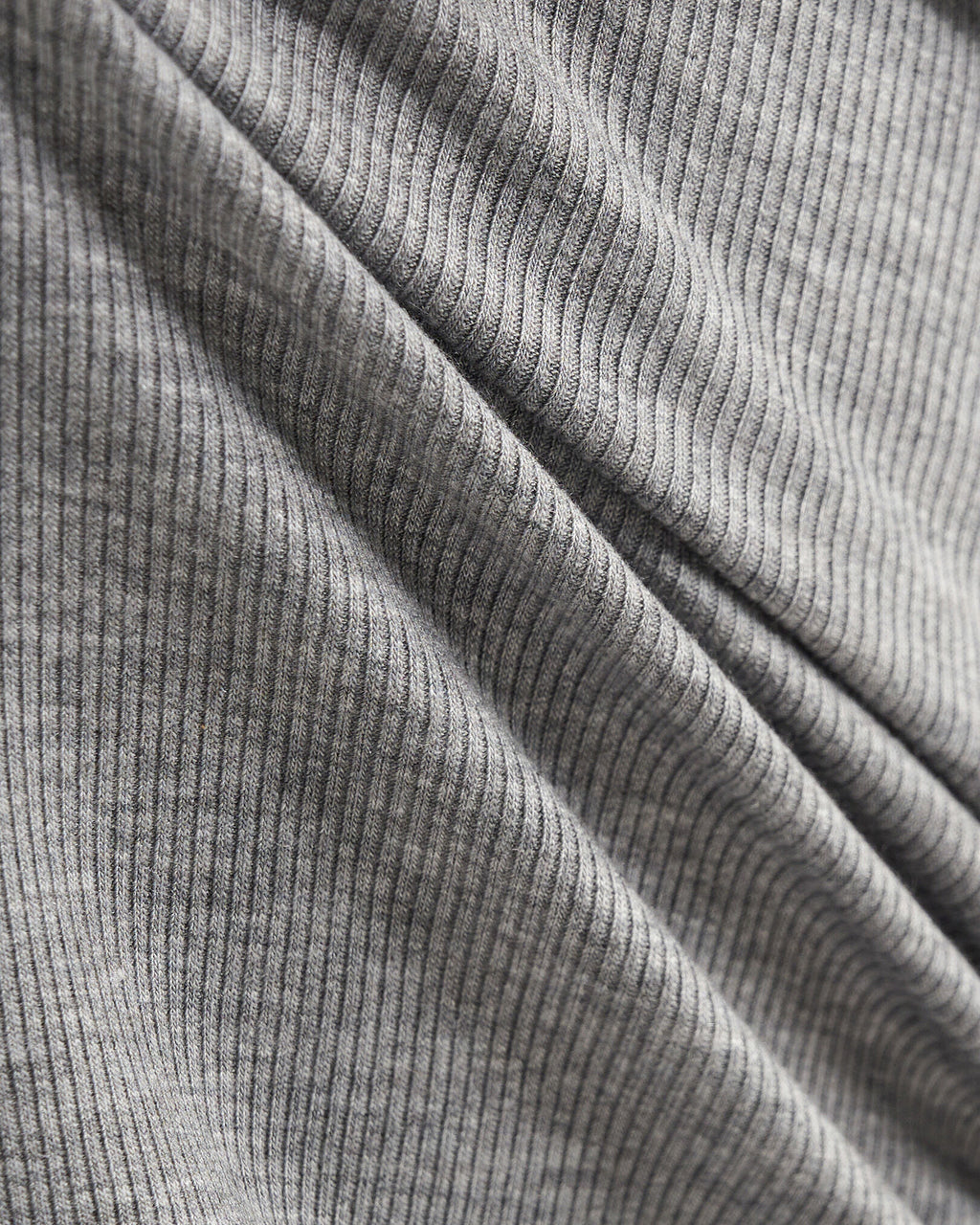 Rib Turtleneck / MEDIUM GREY MIX