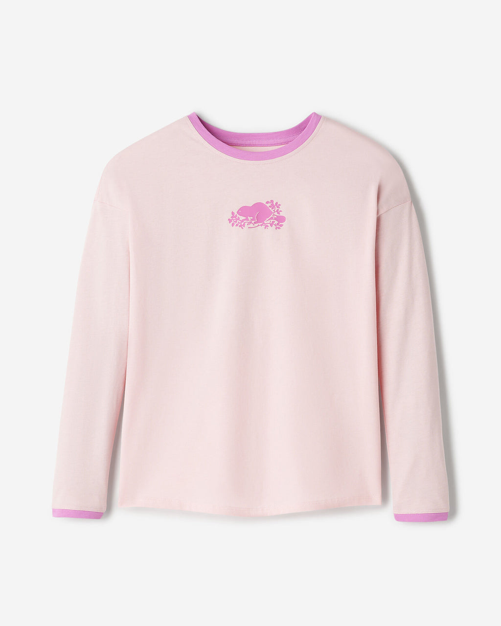 Girls Cooper Pop Relaxed Long Sleeve T-Shirt / BABY PINK
