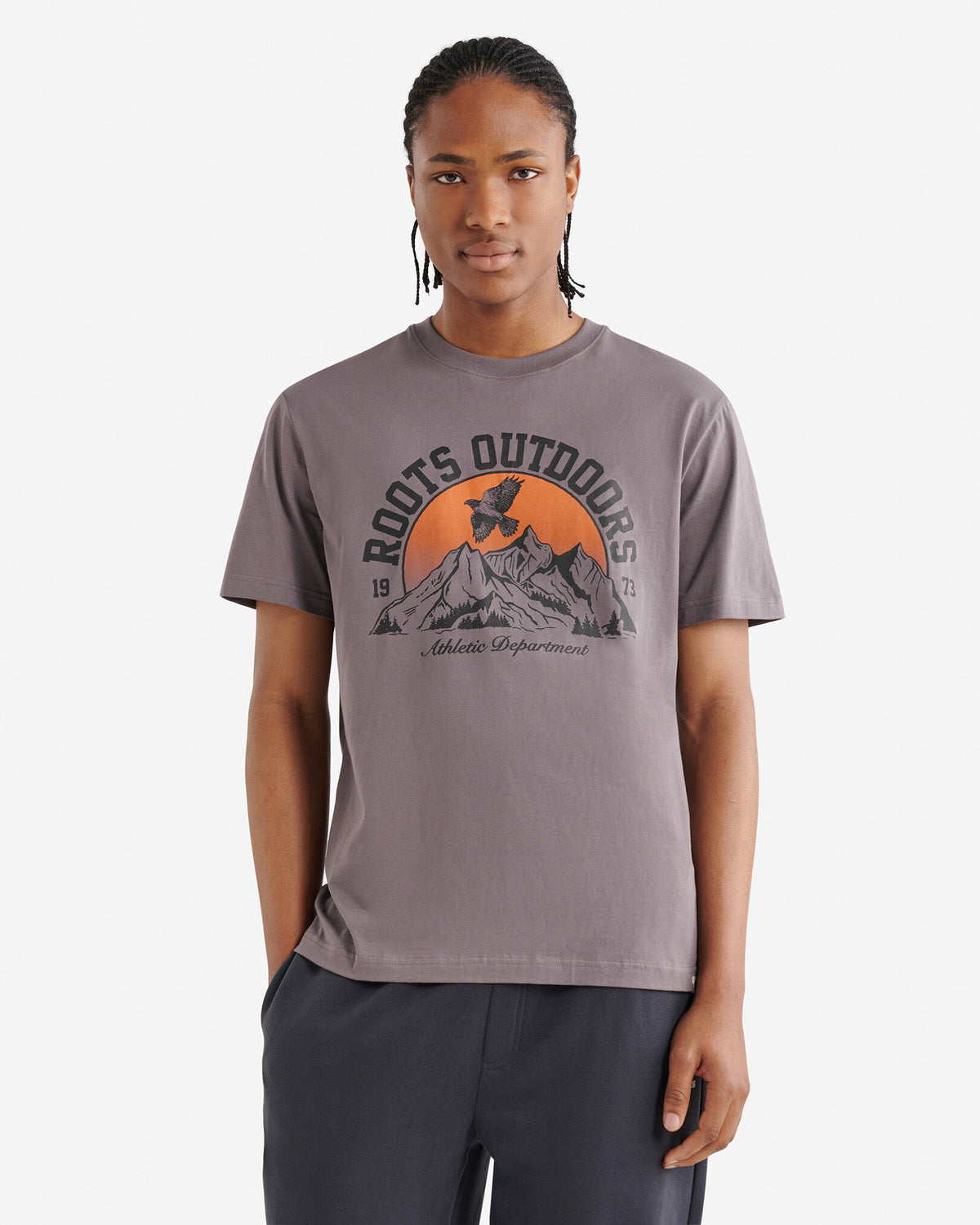 Mens  WildernessT-Shirt / DARK GULL GREY