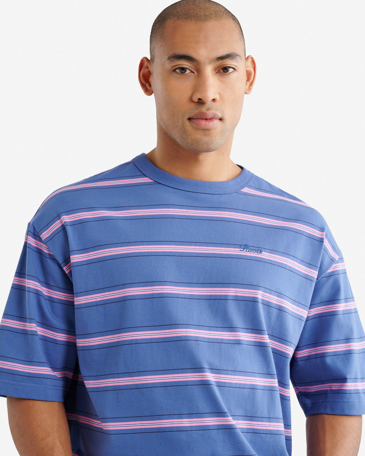 Striped T-Shirt / INDIGO INK