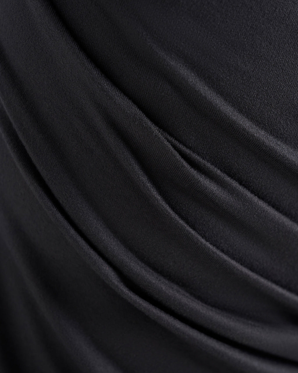 Renew Knit Long Sleeve Top / BLACK