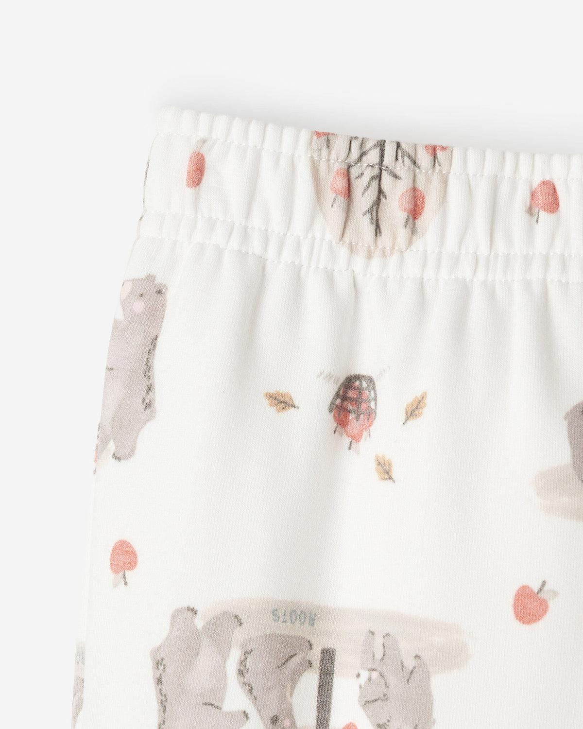 Baby Cozy Bear Sweatpant / EGRET