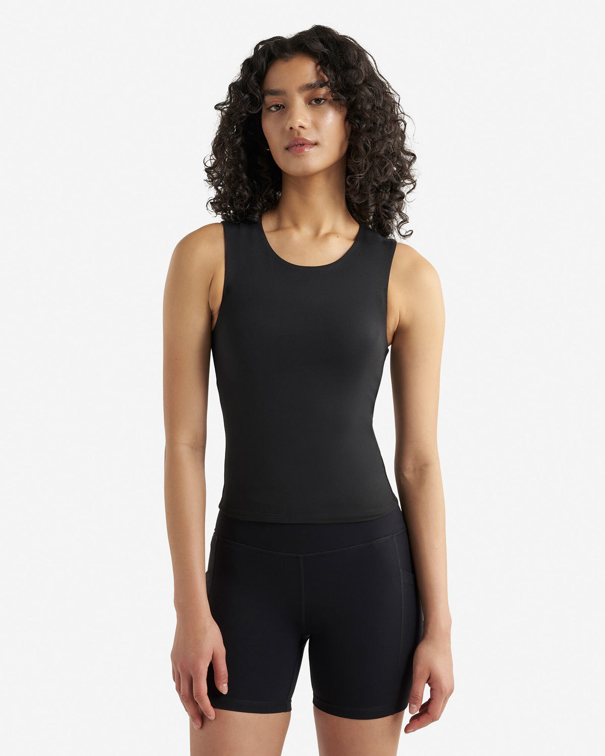 Renew Knit Muscle Tank / BLACK