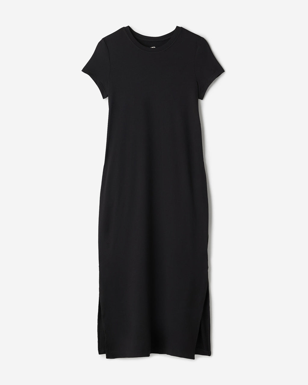 Renew Knit Short Sleeve Dress / BLACK