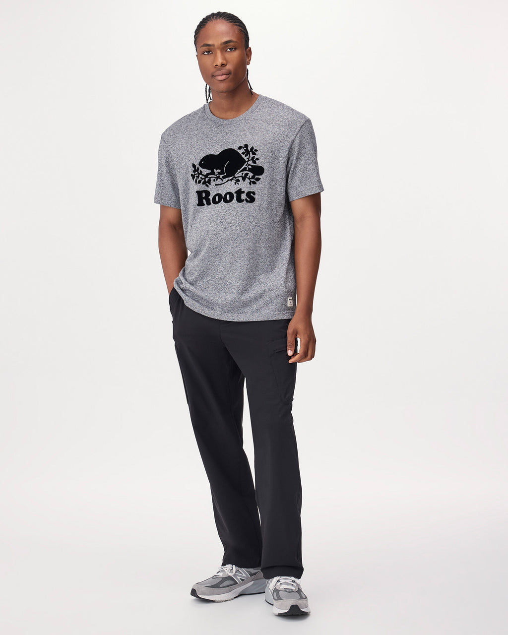 Mens Organic Cooper Beaver T-shirt / SALT & PEPPER