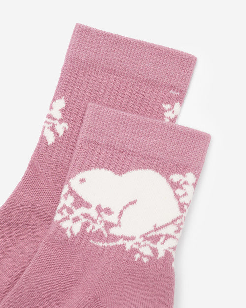 Adult Cooper Beaver Ankle Sock / DUSKY PLUM