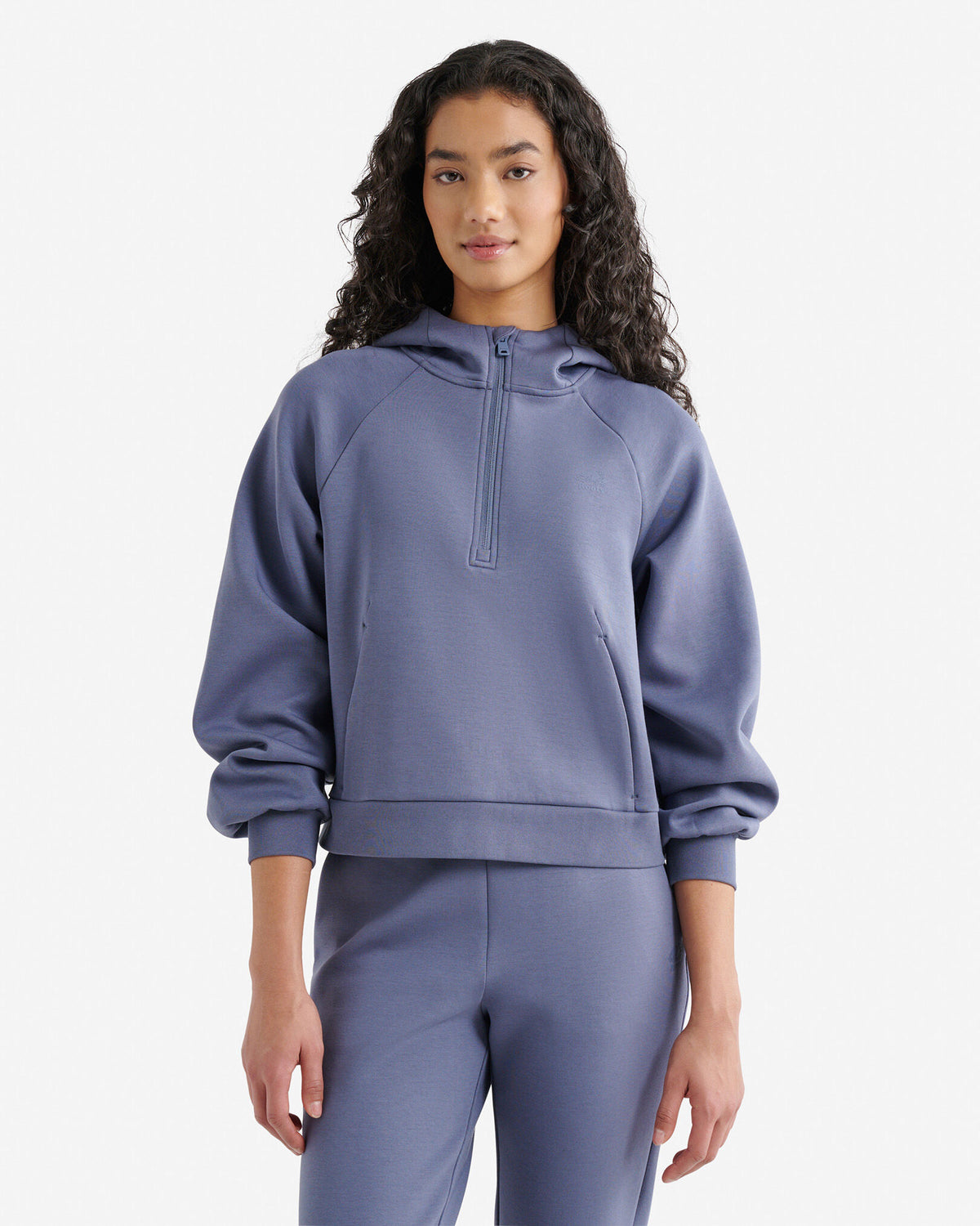 Roam Quarter Zip Hoodie / TIDAL BLUE