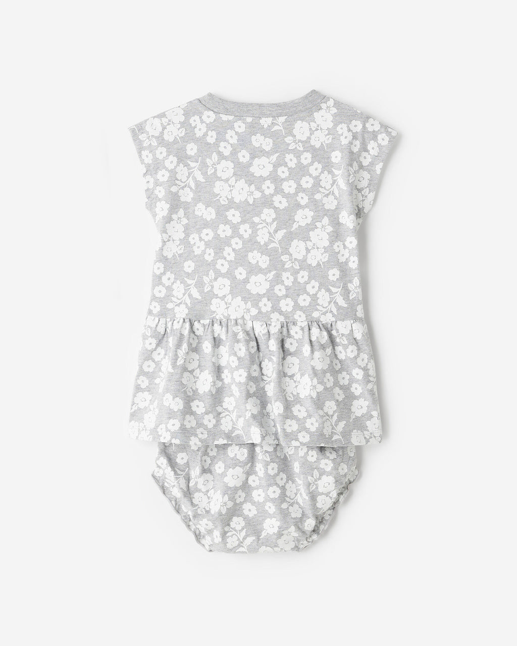 Baby Floral Dress / HEATHER GREY