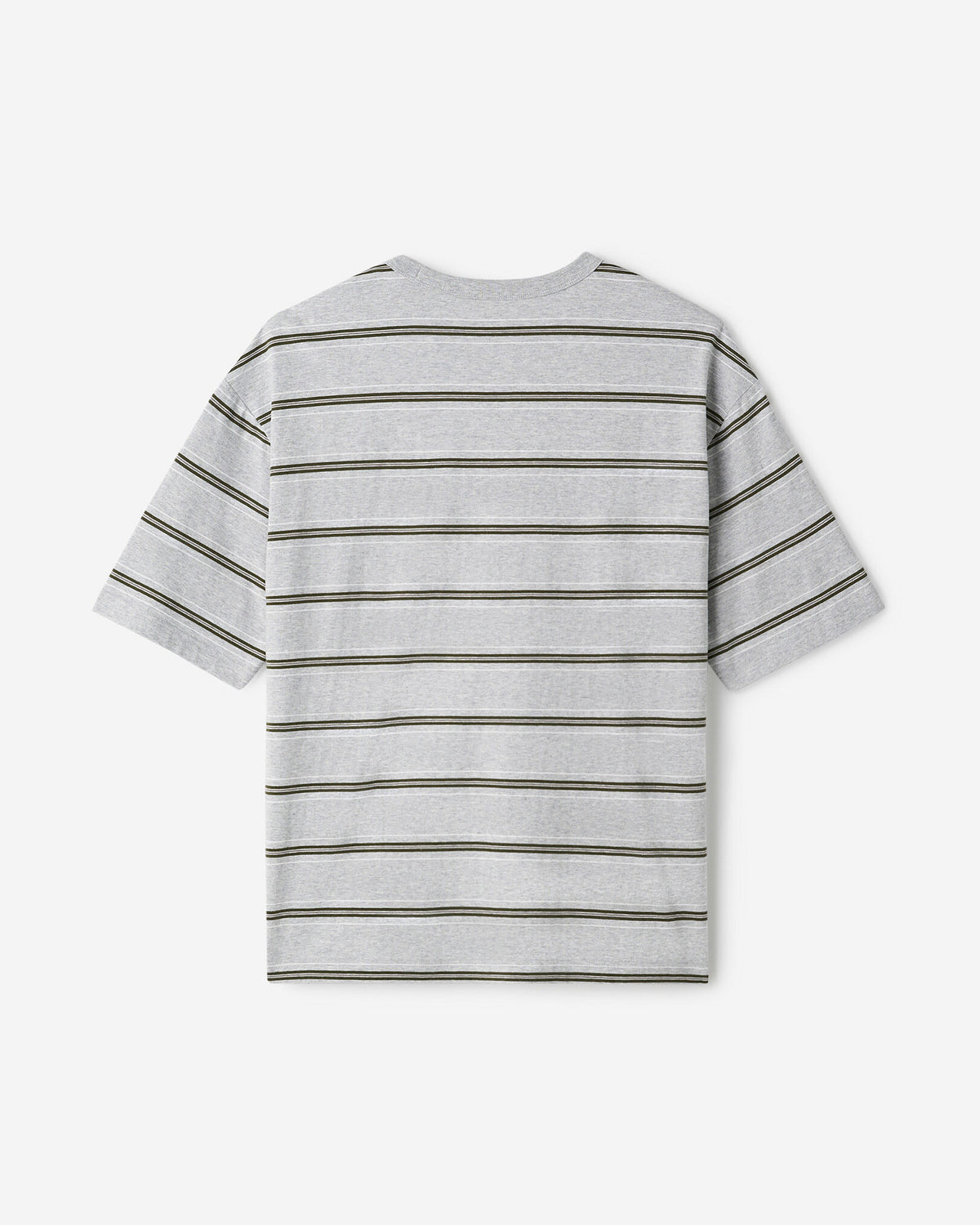 Striped T-Shirt / HEATHER GREY